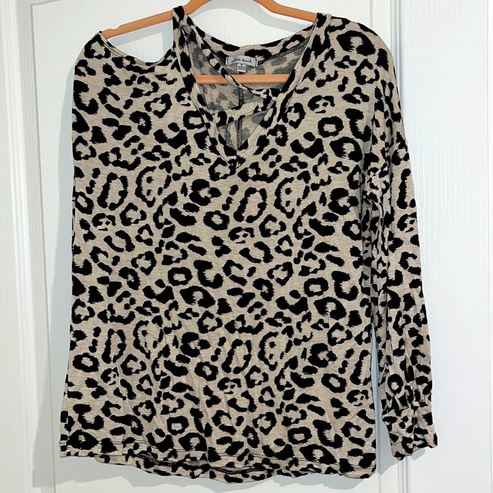 Animal Print Long Sleeve Top